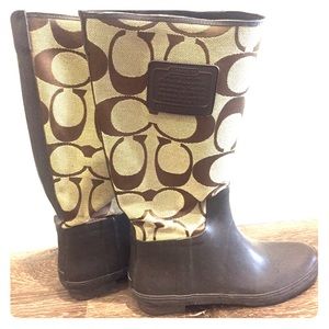 Coach Rain Boots, size 9